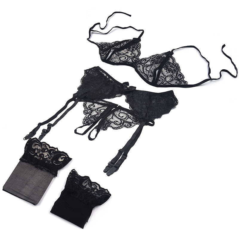 Sheer Bra Lace - 1 Takım Kadın Dantel İç Giyim