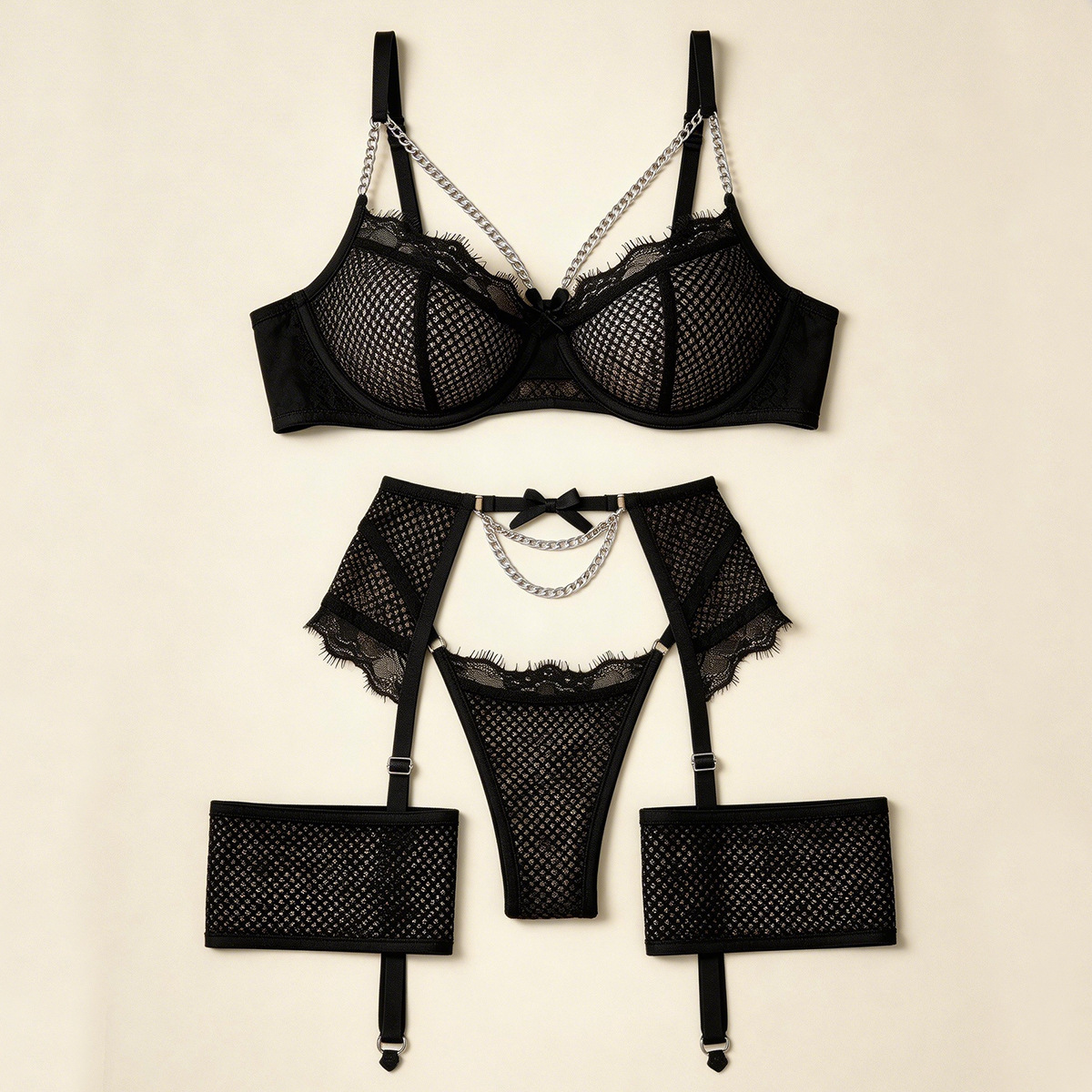 Seksi iç çamaşırı seti, file d - Sheer Mesh Bra incelemesi ve fiyatı
